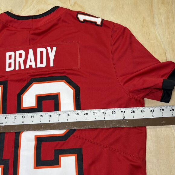 NEW XXL Tom Brady Tampa Bay Buccaneers Nike #12 Retired Player Jersey Red SEWN - Picture 15 of 16
